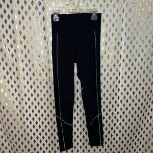 Adidas primegreen leggings athletic compression black reflective pants size S